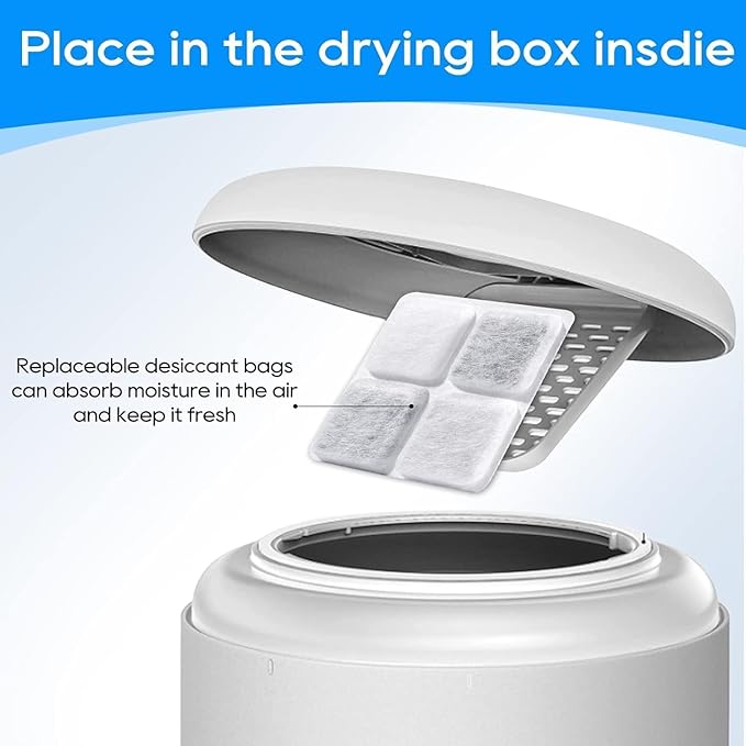 12 Pack Pet Food Desiccant Bag Compatible with Petlibro Automatic Cat Dog Feeders, PLAF001, PLAF002, PLAF101, PLAF005, PLAF006, Upgrade Packets Preserve Pet Food Freshness and Dryness