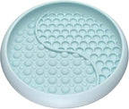 Lick Mat for Dogs, Silicone Slow Feeder Licking Mat with Non-Slip Suction Cups, Freeze-Friendly Lick Bowl for Enrichment Play, Anxiety Relief & Keeps Busy (8.0" x 1.4" Mint Green)