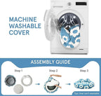 Round Dog Bed for Small Dogs & Cats -Washable Dount Cute Cat Bed for Indoor Cats, Orthopedic Sherpa Fleece Soft Cozy Calming Pet Bed with Removable Zipper Cover (Blue, (23x23x8inches))