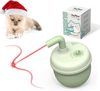 MayMaw Cat Laser Toy - Laser Cat Toys for Indoor Cats, Rechargeable Automatic Cat Laser Toy, Interactive Cat Toy with Tumbler Design, 360° Random Trajectory, 3 Modes, Catnip Included (Green)