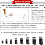 QUMY Dog Shoes for Large Dogs, Medium Dog Boots & Paw Protectors for Winter Snowy Day, Summer Hot Pavement, Water-Resistant in Rainy Weather, Outdoor Walking, Indoor Hardfloors Skid-Resistant Sole