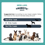 Bruno & Lukas Probiotics Treats for Dogs Support Gut Flora Health Diarrhea Digestive Itchiness Bowel Aid – Dog Supplement for Pet Immune System – Tasty Alternative Chicken Liver Flavor (90 Chews).