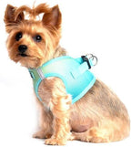 Doggie Design No Choke Dog Harness - Simple Step-in and Go Dog Vest for Small, Medium, and Large Breeds - Breathable Mesh Polyester Pet Harness - Aruba Blue - 2XL