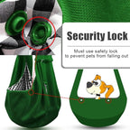 Tomkas Small Dog Sling Carrier - Classic Pocket & Classic Strap - for 3-10 lbs Pets(Emerald Green)