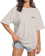 Cute Cat Graphic Tees for Women Harajuku Shirt Letter Printed Oversized T Shirts Aesthetic Casual Baggy Tshirts…