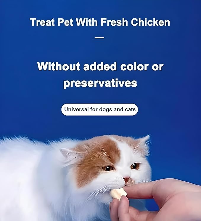 Organic Freeze Dried Dog & Cat Treats - Single Ingredient, Grain Free Food Toppers for Healthy Pets, No Fillers or Preservatives (1 Bag, Chicken)