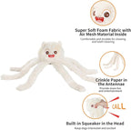 DODODOLA Dog Toys Squeaky Dog Toys with Crinkle Paper Cute Stuffed Octopus Durable Dog Plush Toys for Large Breed Dog Chew Toys for Small, Medium, Large Dogs
