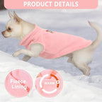 2 Pack Dog Sweater with Leash Ring Winter Warm Pet Sweater Thick Clothes Coat Fleece Dog Sweaters for Medium to Large Dogs Girl Boy French Bulldog, Dachshund,XXL