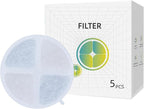 Cat Water Fountain Filter Replacement Filters for Petsuper 63oz / 1.8L Automatic Dog Water Dispenser 5 Pack