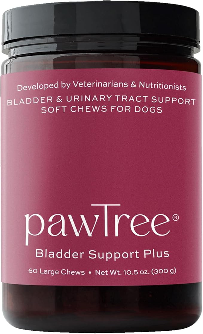 pawTree Bladder Support Plus for Dogs and Cats - Bladder & Urinary Tract Wellness Supplement - with D-Mannose, Cranberry, Glucosamine and Marshmallow Root to Support Bladder Health (Large)