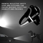 JSXD Dog Harness,No-Pull Service Dog Harness with Handle Adjustable Outdoor Pet Dog Vest 3M Reflective Nylon Material Vest for Breeds,Easy Control for Small Medium Large Dogs