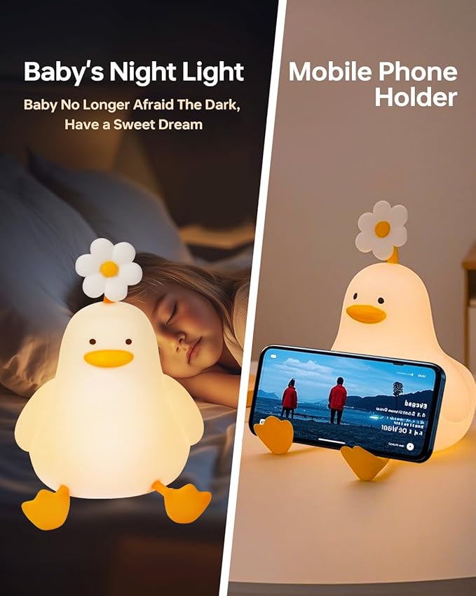Madaz No WiFi Baby Monitor with Color Night Vision, 5" HD Display,1080P Pan Tilt Zoom Camera, Lullabies, Temperature Sensor, 2-Way Talk, 1000ft Range + Duck Night Light