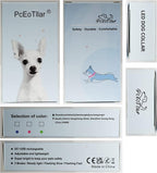 PcEoTllar Light up Dog Collars Rechargeable, LED Dog Collar Night Walking, Waterproof Flashing Glow in The Dark Dog Collars, Adjustable Dog Lights for Large Small Medium Dogs Green-m