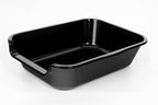 1 Pack Extra Large Dog Litter Box Pan Tray (ABS Material), Low Entry Jumbo Senior Litter Boxes for Multiple Kitten Big Cats, Pet Safe Indoor Dog Potty (Black, 20" L x 15" W)