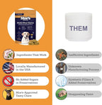 Moe’s 5-in-1 Essential Dog Multivitamin 90 Chicken Flavored Chews for Dog's Immune Support, Heart, Skin, Coat, & Overall Health- Vitamins A, B12, C, D, E, Antioxidants, Omega 3 for All Ages & Breeds