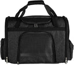 pet Bag Multi Purpose pet Bag Collapsible Portable for Dog cat go Out Traveling Carrier Backpack for Secret Adventures Cat and Dog (Black, L:20.1"X12.6"X16.1")