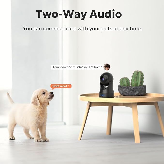 owltron Security Camera Indoor 2K, 360 Pan/Tilt Home Security Cameras with Motion Detection, Pet Cam WiFi with Phone App, Baby Monitor with Night Vision & Two Way Audio, 2 Pack