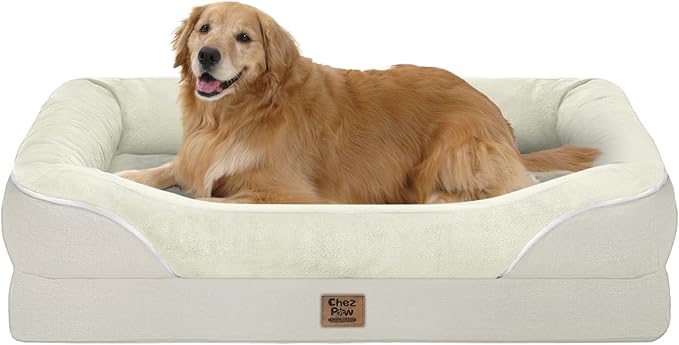 Orthopedic Removable Large Dog Bed -XL Large Dog Beds with Washable Cover and Removable Bolsters Non-Slip Bottom & Waterproof Pet Bed Sofa for Big Size Dogs