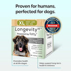 Longevity15 – C15:0 – Fatty Acid Health Supplement for Dogs – Healthy Pet Supplies – for Large Dogs, 3 Pack