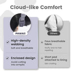Pawaii No Pull Dog Harness with Pet ID Tag,Reflective Strips No Choke Front O Ring Breathable Mesh Adjustable Soft Padded Pet Vest with Easy Control Handle for Large Dogs