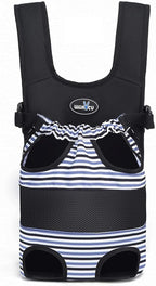 Dog Front Carrier Backpacks for Small Dogs, Legs Out Pet Carrier Sling Backpack with Adjustable Padded Ventilated Shoulder Straps, Easy-Fit for Traveling Hiking Camping,Medium