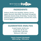 Steve's Real Food Freeze-Dried Raw Nuggets - White Fish Recipe - Raw Pet Food for Dogs and Cats - 20 oz