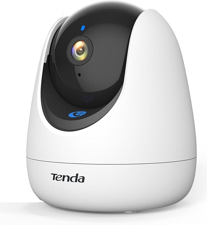 Tenda CP3 Pro 2K Indoor Security Camera with WiFi 6 & AI Baby/Pet Detection – Baby Monitor, Pet Camera for Home, One-Touch Calling, Night Vision, Military-Grade Encryption, No Subscription Needed