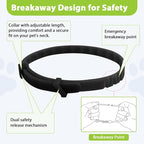 4 Pack Flea and Tick Collar for Cats, Natural Plant Oil Formula Cat Flea Collar Provides 32-Month Protection for Flea Tick Prevention, Waterproof & Adjustable Cat Flea Treatment for Most Cats