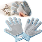 2 in 1 Pet Grooming Gloves for Dogs & Cats, Pet Fur Remover Glove, Grooming Brush for Shedding, Massage, Hair Remover Mitt, Fur Cleaner for Couch, Clothes,Carpet -1 Piece