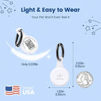 Dog ID Tag with QR Code & NFC, Silent Silicone Dog Name Tags Personalized for Pets- Scan QR for Instant Location Alert, Emergency Contact and Modifiable Pet Profile (White)