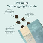 Chillin' Out Hemp Dog Chews with Chamomile & L-Tryptophan – Stress Relief, Calming & Relaxation for Dogs – Helps with Anxiety & Stressful Situations – 40 Count