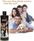 Sammy’s™ Shiny Coat Flaxseed Oil for Pets, Pure Flax Oil for Animals, Omega-3 Fatty Acids for Dogs, Flaxseed Oil Liquid Supplement for Skin and Coat, Flaxseed for Dogs, Cats, Other Pets - 16 oz