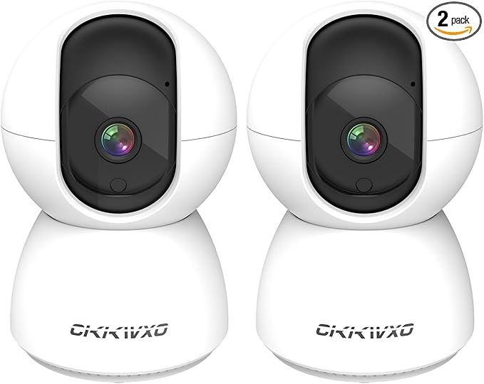 2.4&5G WiFi Indoor Security Camera, 2K HD Pan/Tilt Cameras for Home Security, Baby Monitor, Pet Camera,IR Night Vision,2-Way Talk, Motion Detect, TF Card & Cloud Storage (2 Pack)