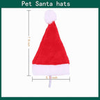 Christmas Cat Costume - Santa Hat Outfit for Small Dogs & Cats | Festive Pet Santa Suit with Red Velvet Cape & Bell | Cute Xmas Holiday Costume Accessories (Red, Small)