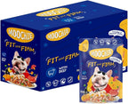 MOOCHIE Grain Free Small Dogs Wet Dog Food - Fit and Firm - Real Beef & Vegetables - No Artificial Flavors or Preservative - 12 x 3 oz Pouch