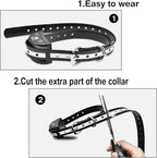 PaiPaitek Shock Collar Replacement Strap for Most of Training Collar, 3/4 Inch Dog Collar Replacement for Wireless Fence and Bark, Adjustable Waterproof TPU Collar Strap - 2 Pack
