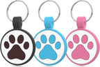 QR Code Cat Tag, Modifiable Pet Online, Multiple Emergency Contact, Silicone, Lightweight, Collar Accessories, Personalized Cat Tag Medium to Large Breeds - 1.25", Black & Rose & Blue