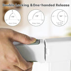 37 Inch Tall Baby Gate with Cat Door, Adjustable 29.55" and -40.55" Wide Auto Close Dog Gate Pressure Mounted Safety Pet Gate for Stairs, Doorway, House