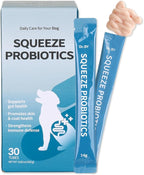 Doctor By Squeeze Probiotics for Dogs Gut Health Immunity Skin&Alllergy Care Diarrhea Relief Digestive Stomach Support with L. crispatus KT-11 Lickable Paste Formula Individually Packaged, Chicken