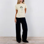 Y2k Womens Graphic Baby Tee Slim Fit Short Sleeve Crop Tops Funny Letter Animal Print Shirts 90s 2000s Streetwear