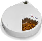Cat Mate C500 5 Bowl Digital Timer-Controlled Automatic Pet Feeder - 5-Meal Feeder with Stainless Steel Bowl and Ice Packs, Wet or Dry Food, 5 Meals Up to 0.73 lb Each, White