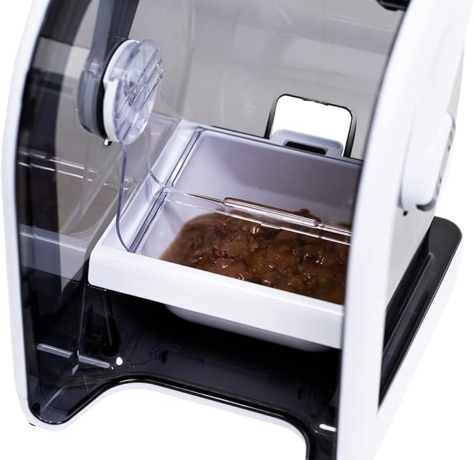 Closer Pets MiBowl Automatic Selective Microchip Smart Pet Feeder (CP500) - BPA and BHT Free Bowl with Enclosed Back for Small to Medium Cats and Small Dogs, White