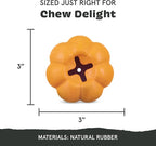 Barkbox Squash Dog Toy | Natural Rubber, Treat Dispensing, Cream Scented & Fun Wobble Design | Dog Toy for Aggressive Chewers