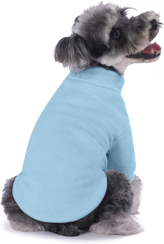 Dog Sweater, 3 Pack Dog Sweaters for Small Dogs Girl Boy, Ultra Soft Warm Puppy Clothes Dog Coat for Winter (Gray+Azure+Navy, Large)