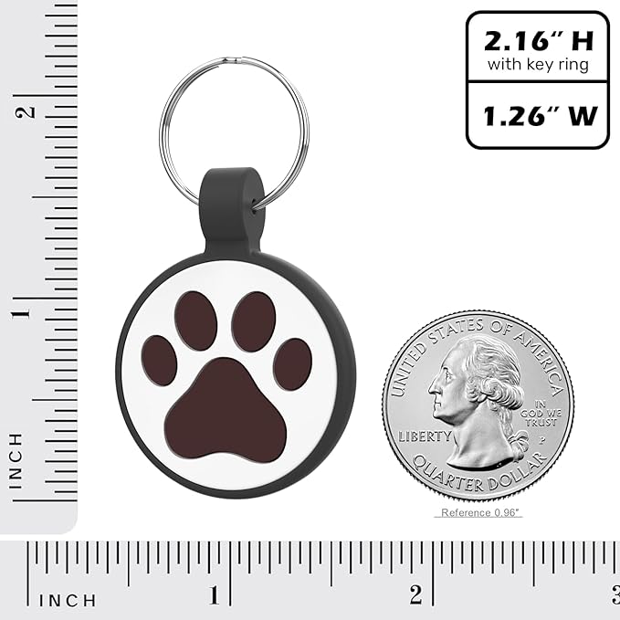 QR Code Cat Tag, Modifiable Pet Online, Multiple Emergency Contact, Silicone, Lightweight, Collar Accessories, Personalized Cat Tag Medium to Large Breeds - 1.25", Black & Rose & Blue