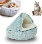 Lapcatz Nest Bed, 2026 Upgraded Cat Beds for Indoor Cats, Portable Fluffy Pet Bed, Durable Covered Cat Bed for Indoor Use, Soft Puppy Bed for Pet Owners (Green, Large)