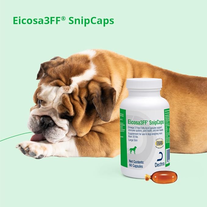 SnipCaps Omega 3 Free Fatty Acid Capsules for Dogs - Large, 60 ct