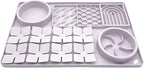 Slow Feeder Bowl, Silicone Lick Mat with Suction Cups for Dog Cat, Snuffle Mat for Pet Smell Training, Puzzle Toys for Bored Puppy, Sniff Mat for Slow Eating and Keep Busy, Lavender Gray