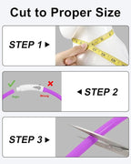 Joytale Light Up Dog Collar, Rechargeable Rainproof LED Collar for Night Walking Safety, Soft Silicone Glow in The Dark, Suitable for Small Medium Large Dogs, Purple