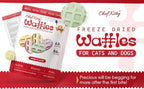 Freeze Dried Chicken Cat & Dog Waffle Treats - Made with Human Grade Chicken Breast & Liver - 5 Natural Flavors - Healthy, Tasty, Dry Food for Indoor Cats, Dogs - Inspected & Tested in USA
